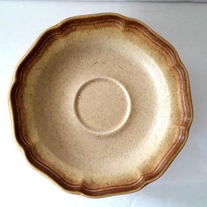 Lot  Of 6 Mikasa Whole Wheat E8000 Plates Saucer  Made In Japan